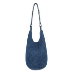 The Sak Los Feliz 120 Hobo - Hand Crochet - Denim Tonal Straw