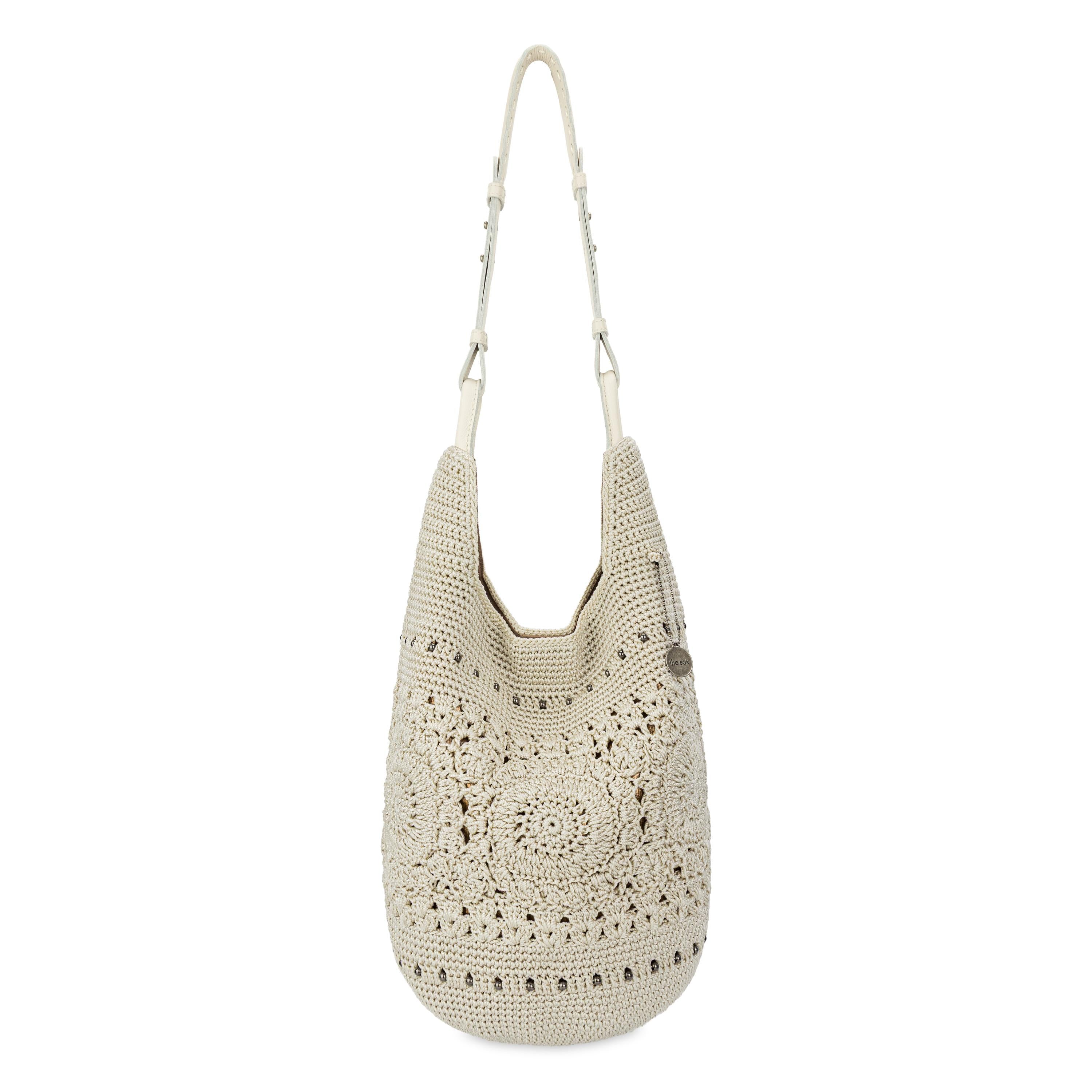The Sak Los Feliz 120 Hobo - Hand Crochet - Natural Medallion