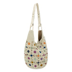 The Sak Los Feliz 120 Hobo - Hand Crochet - Natural Multi Flowers