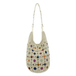 The Sak Los Feliz 120 Hobo - Hand Crochet - Natural Multi Flowers