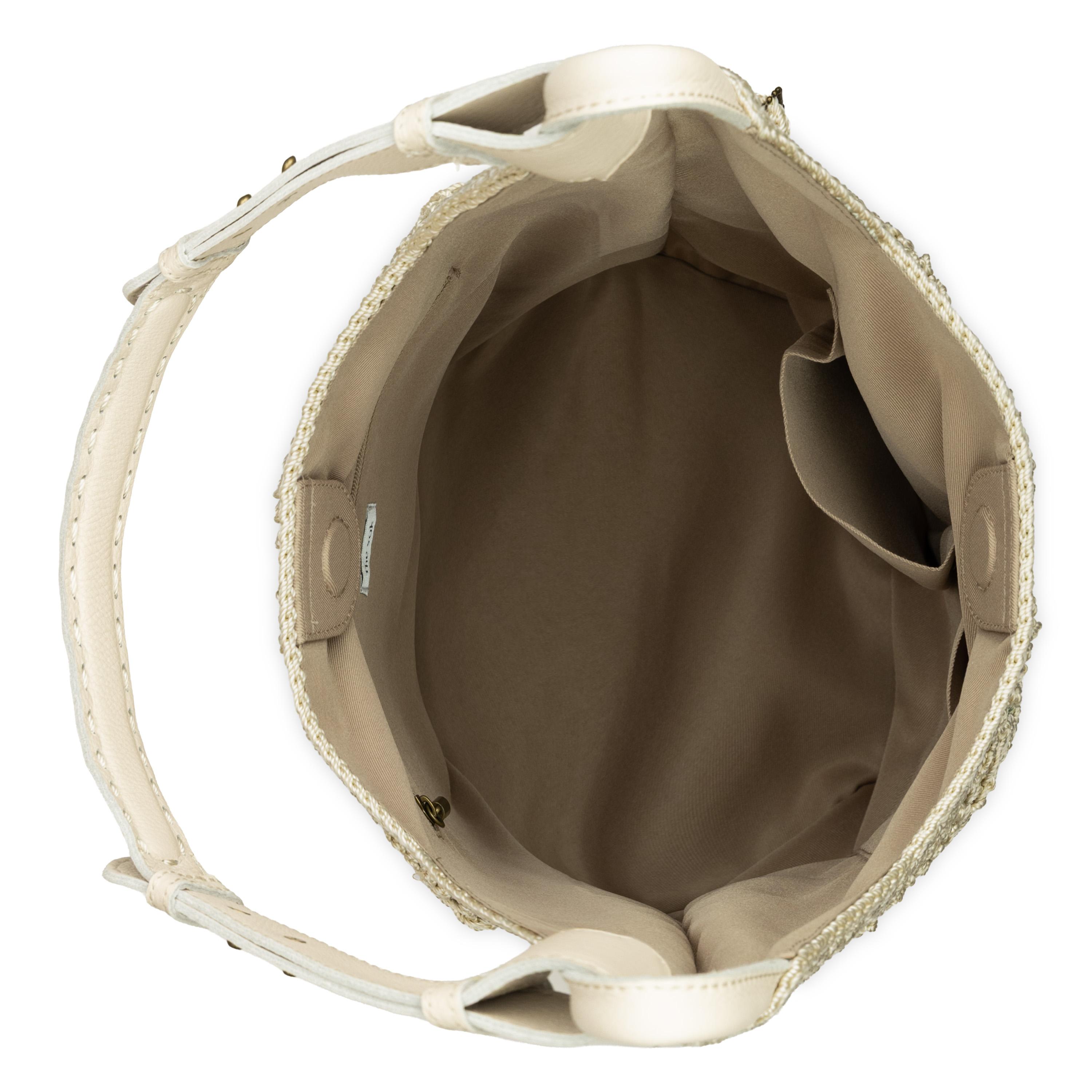 The Sak Los Feliz 120 Hobo - Hand Crochet - Natural Multi Flowers