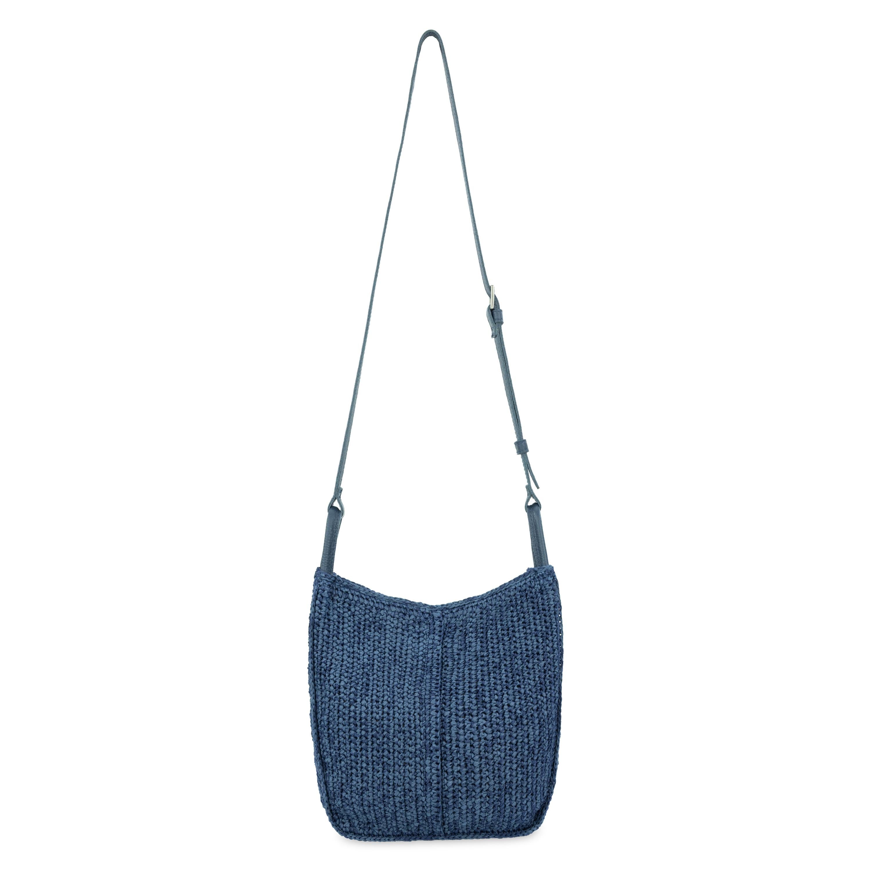 The Sak Los Feliz Crossbody - Hand Crochet - Denim Tonal Straw
