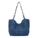 The Sak Los Feliz Medium Tote - Hand Crochet - Denim Tonal Straw