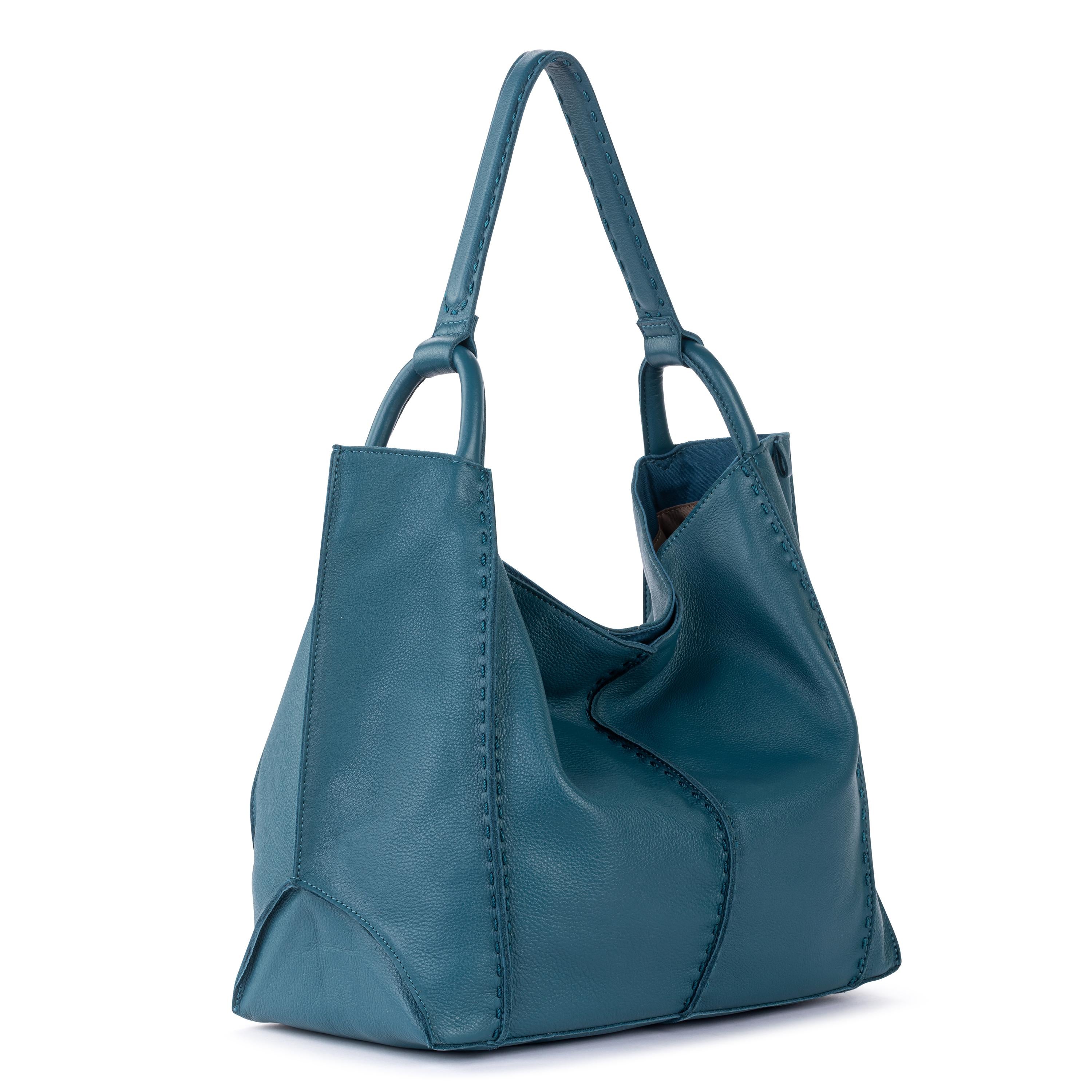 The Sak Los Feliz Large Tote - Leather - Deep Teal