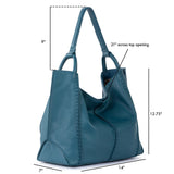 The Sak Los Feliz Large Tote - Leather - Deep Teal