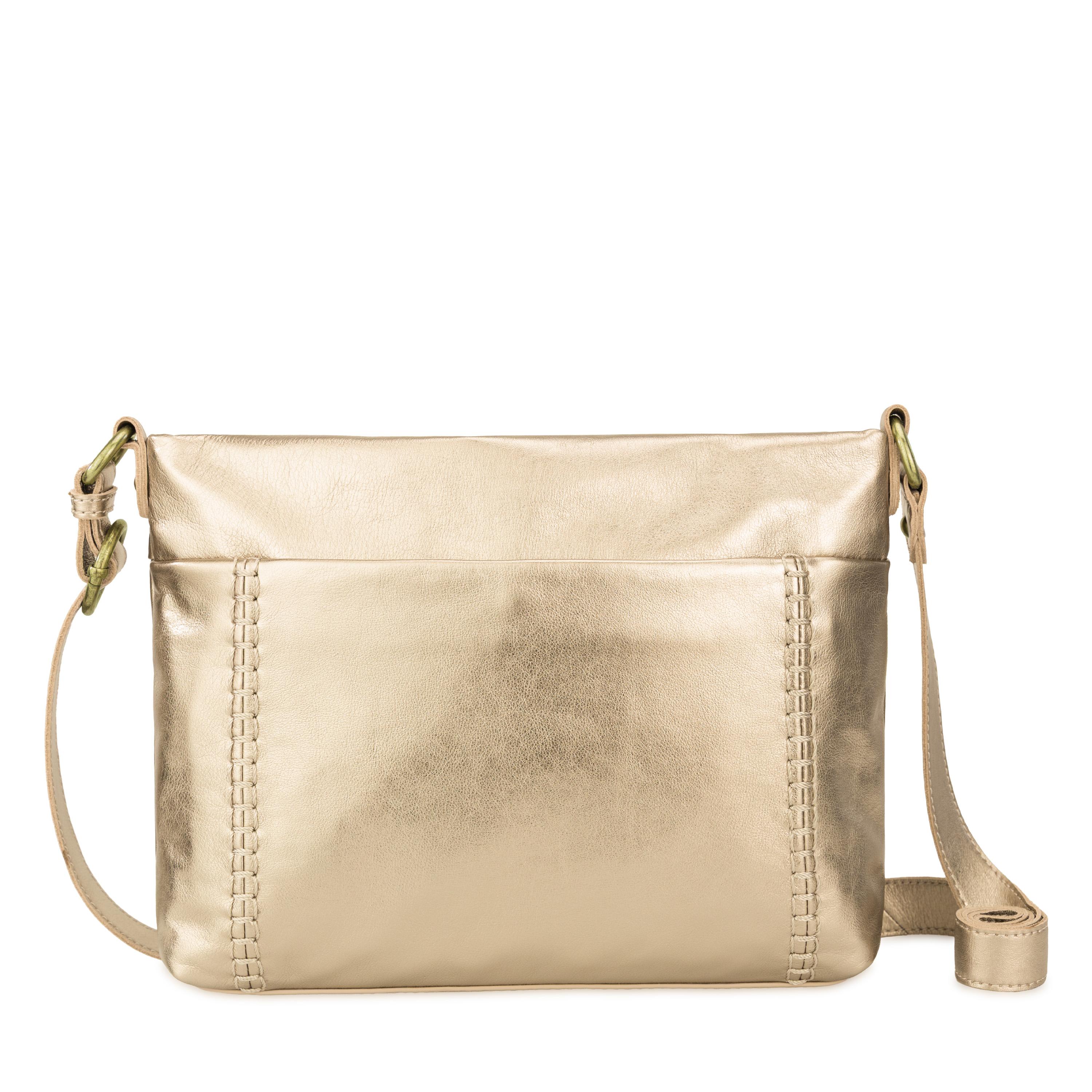 The Sak Melrose Crossbody - Leather - Light Gold