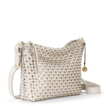 The Sak Melrose Crossbody - Leather - Stone Metallic Woven
