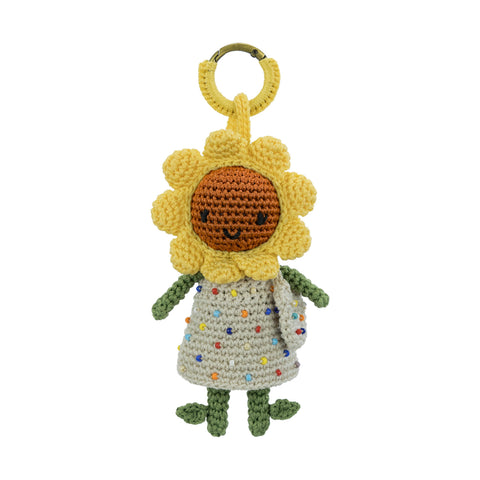 The Sak Sunbudz Sunflower Dangle - Hand Crochet - Dottee