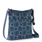 Sakroots Banyan Basic Crossbody - Denim - Denim Retro Flower