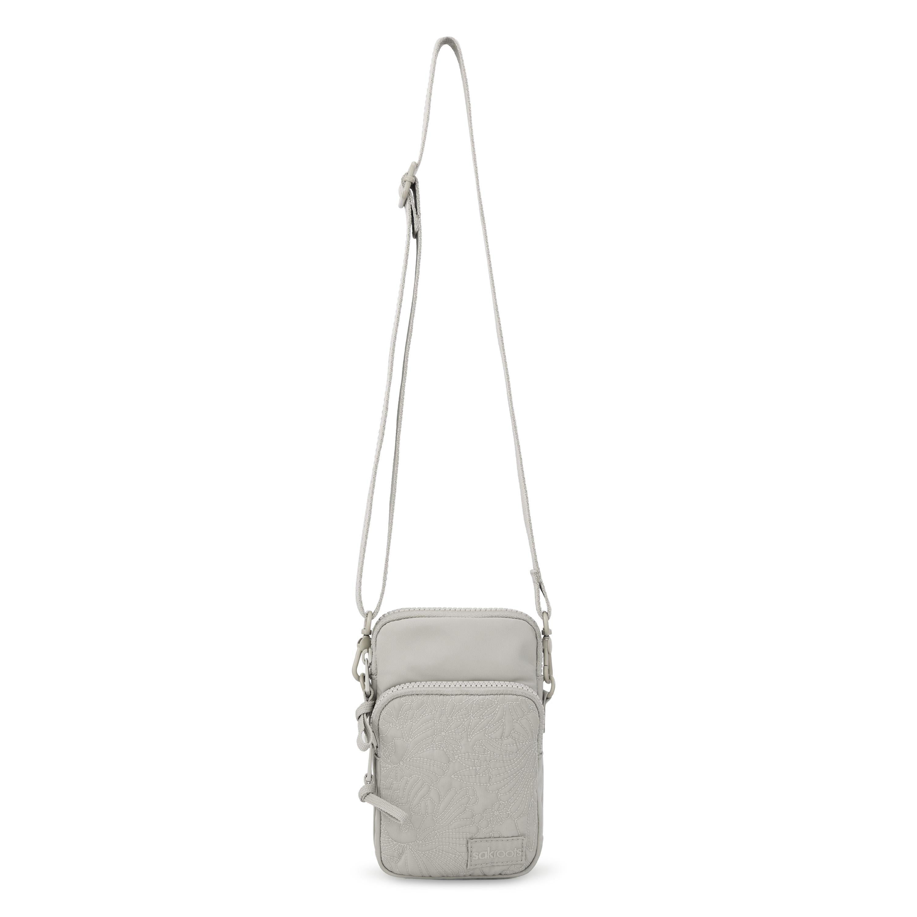Sakroots Koa Smartphone Crossbody - EcoTwill - Pebble Flower Blossom Quilted
