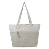 Sakroots Banyan Shoulder Tote - EcoTwill - Pebble Flower Blossom Quilted