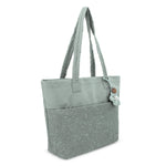 Sakroots Banyan Shoulder Tote - EcoTwill - Sage Flower Blossom Quilted