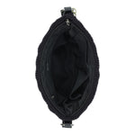 The Sak Melrose Crossbody - Hand Crochet - Black Ecru Shell