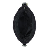 The Sak Melrose Crossbody - Hand Crochet - Black Ecru Shell