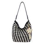The Sak Sequoia Hobo - Hand Crochet - Black Ecru Shell