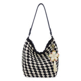 The Sak Sequoia Hobo - Hand Crochet - Black Ecru Shell
