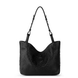 The Sak Los Feliz Medium Tote - Leather - Black Woven