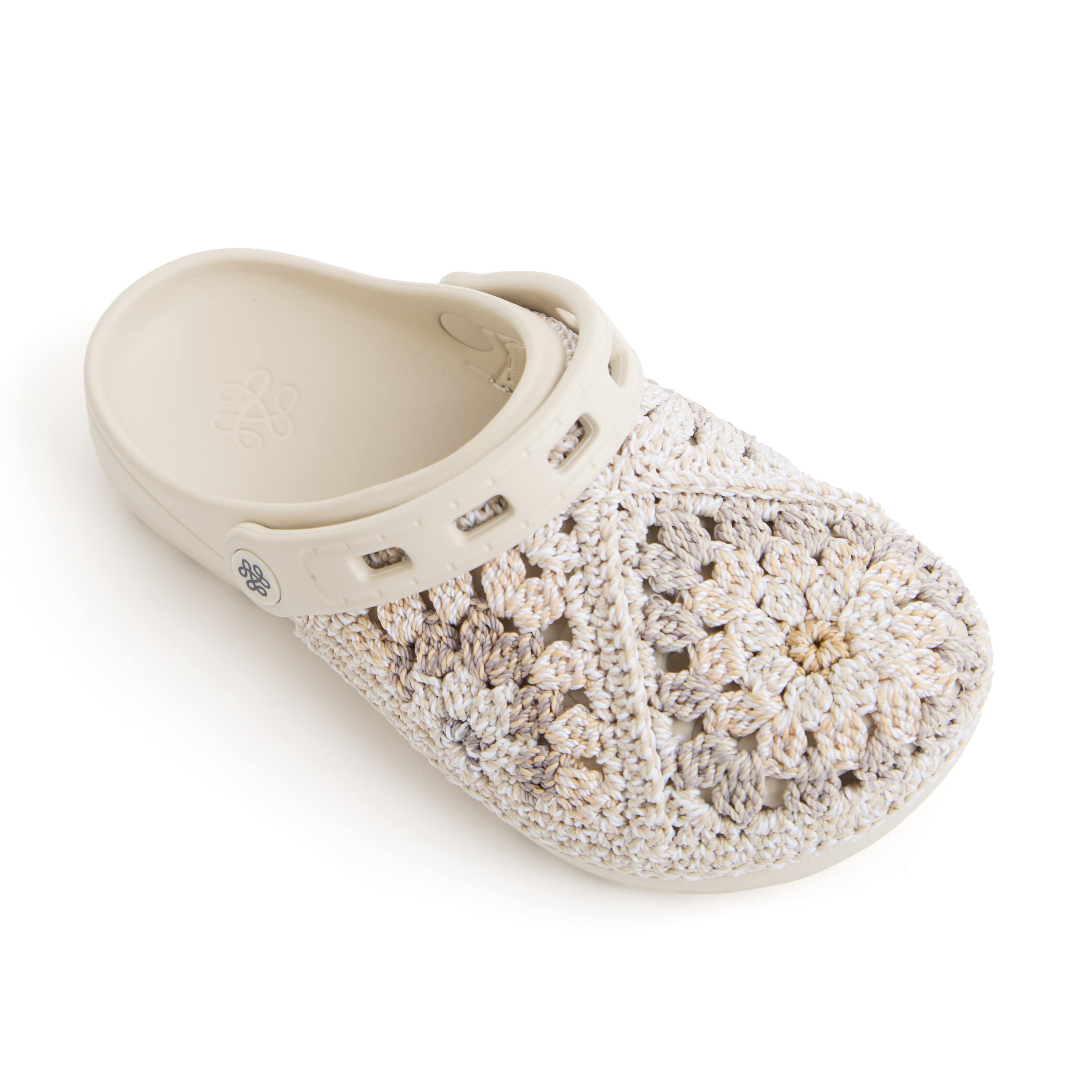 The Sak Bolo Eva Clog - Hand Crochet - Sand Patch