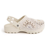 The Sak Bolo Eva Clog - Hand Crochet - Sand Patch