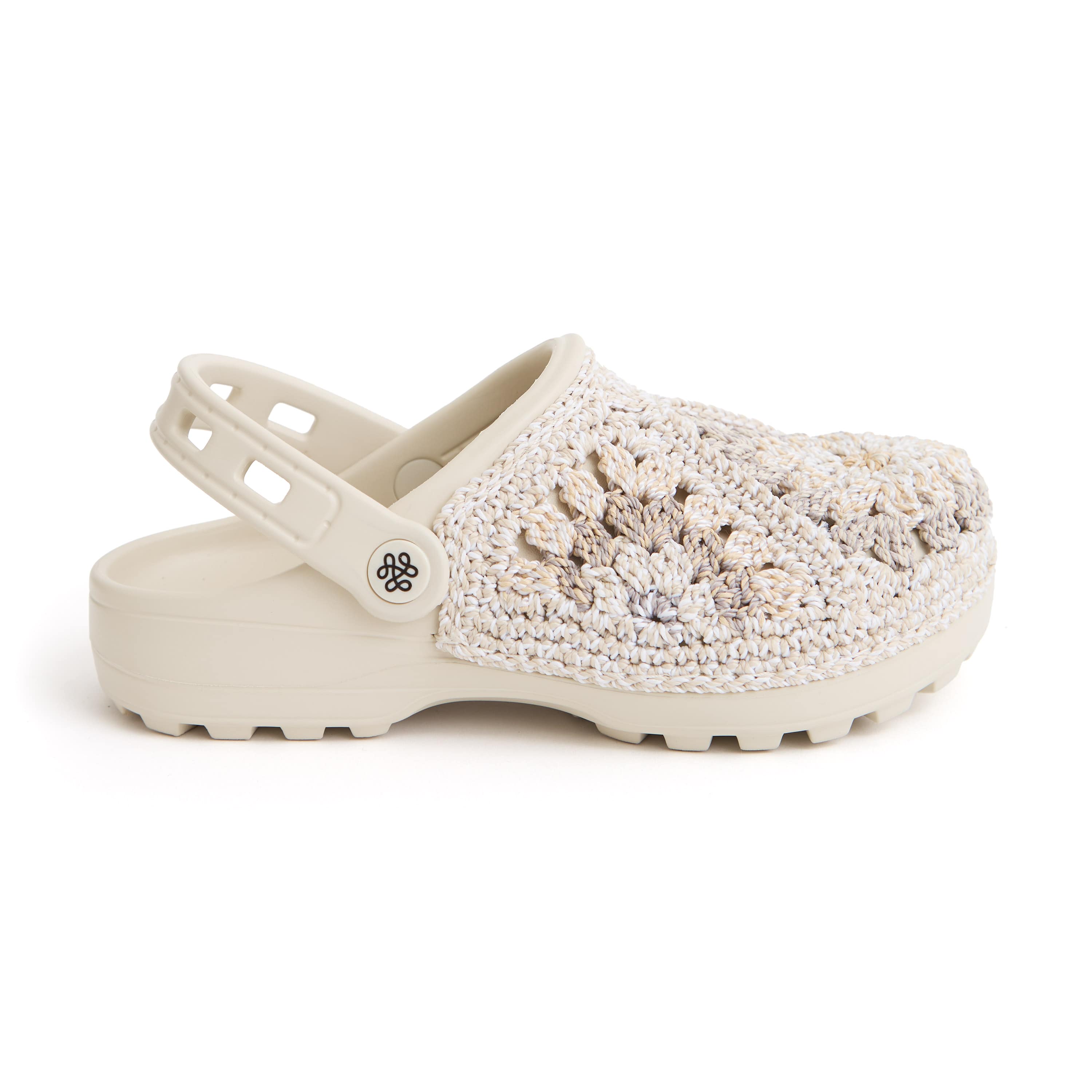 The Sak Bolo Eva Clog - Hand Crochet - Sand Patch