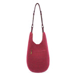 The Sak Los Feliz 120 Hobo - Hand Crochet - Black Cherry Static