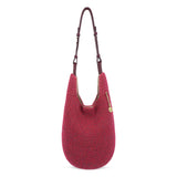 The Sak Los Feliz 120 Hobo - Hand Crochet - Black Cherry Static