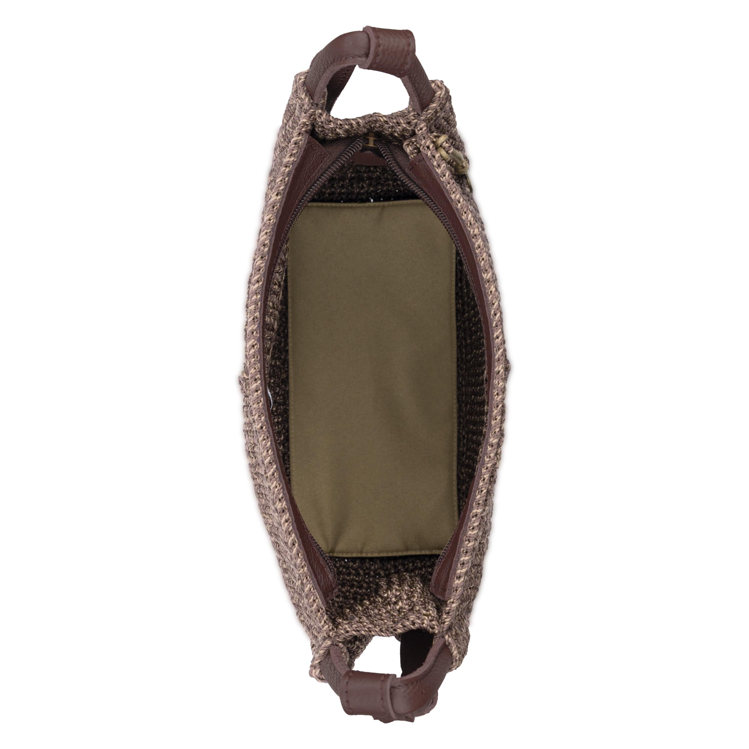 The Sak Los Feliz Crossbody - Hand Crochet - Nutmeg Static