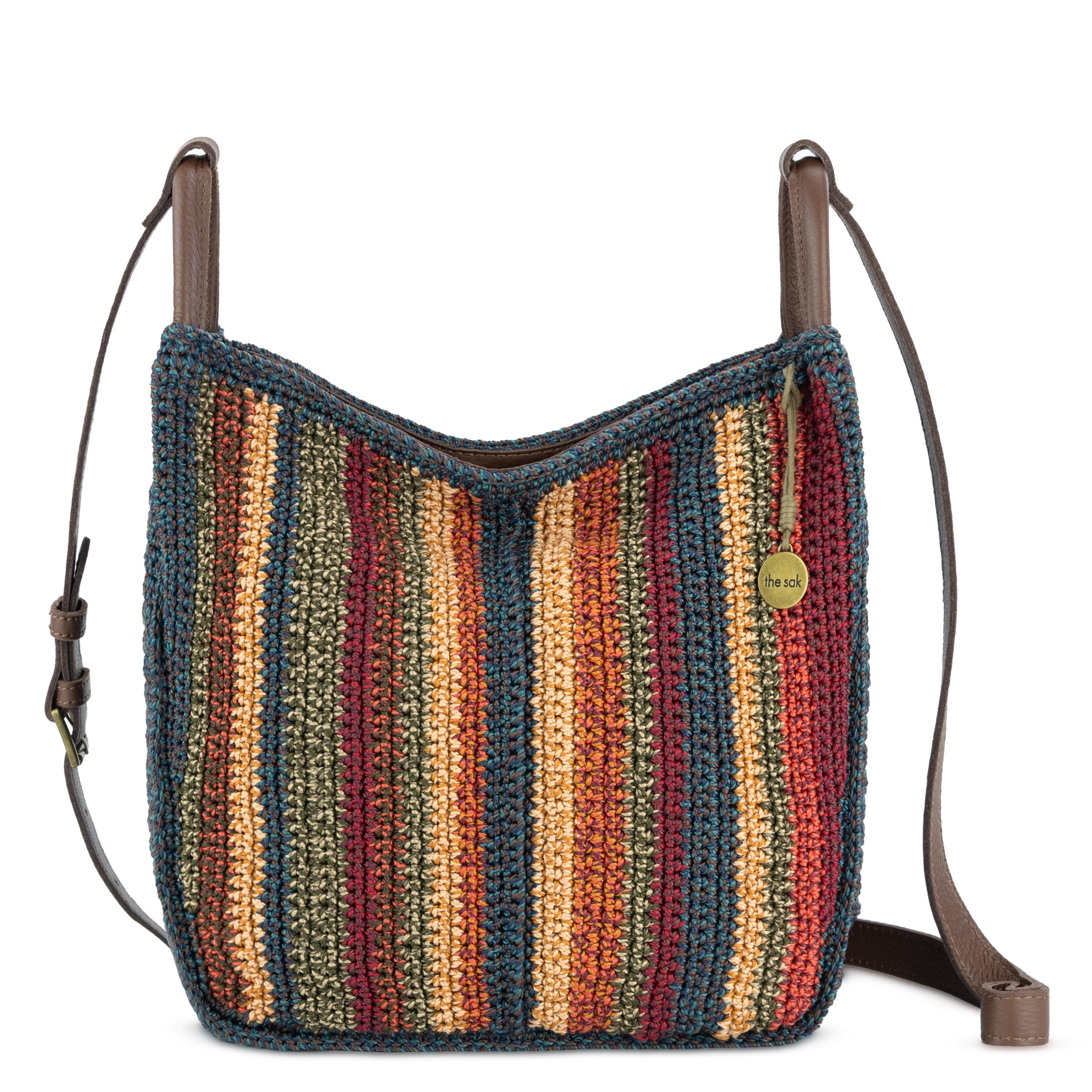 The Sak Los Feliz Crossbody - Hand Crochet - Woodland Stripe