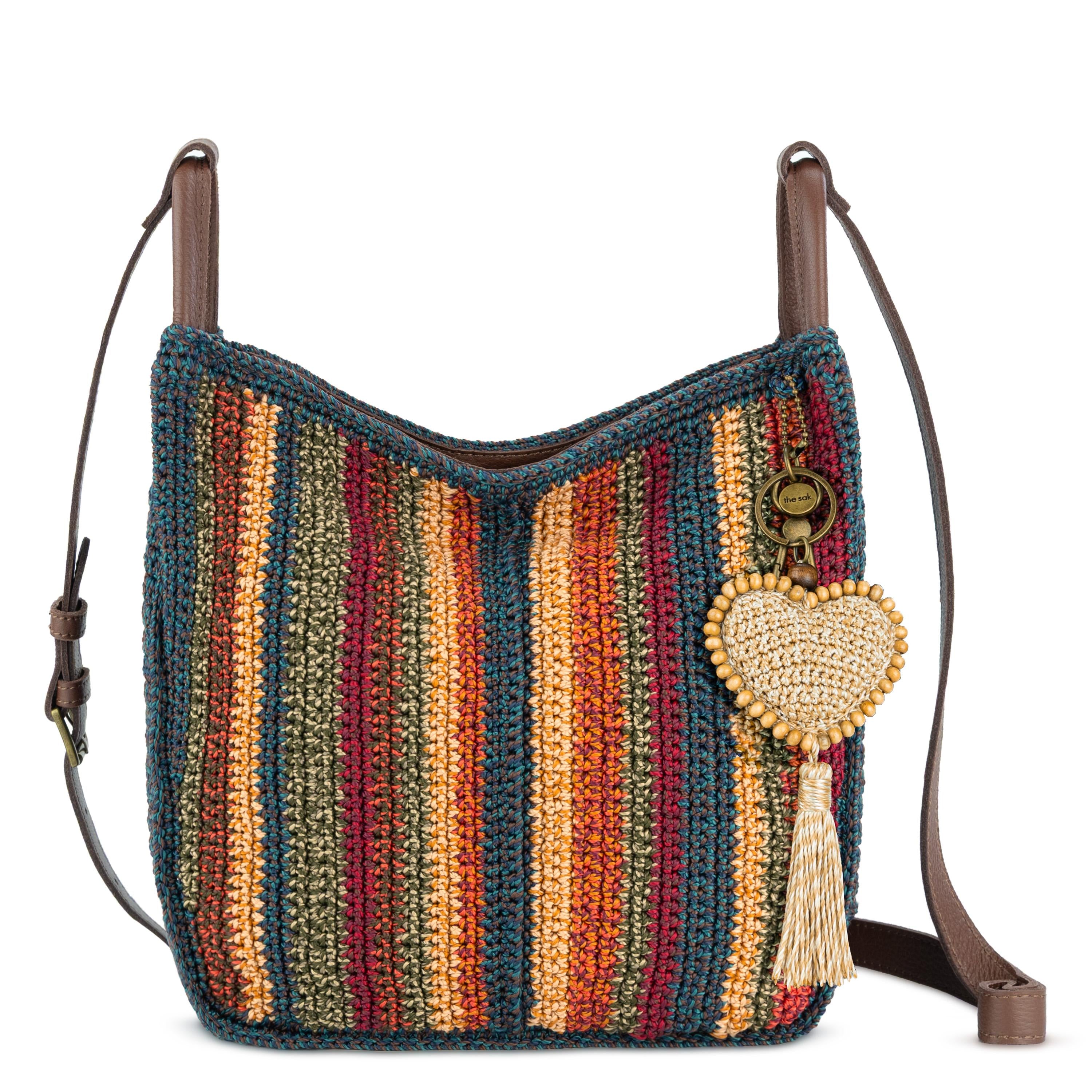 The Sak Los Feliz Crossbody - Hand Crochet - Woodland Stripe