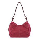 The Sak Los Feliz Hobo - Hand Crochet - Black Cherry Static