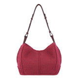 The Sak Los Feliz Hobo - Hand Crochet - Black Cherry Static