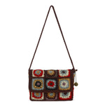 The Sak Marlow Flap Shoulder Bag - Hand Crochet - Walnut Patch