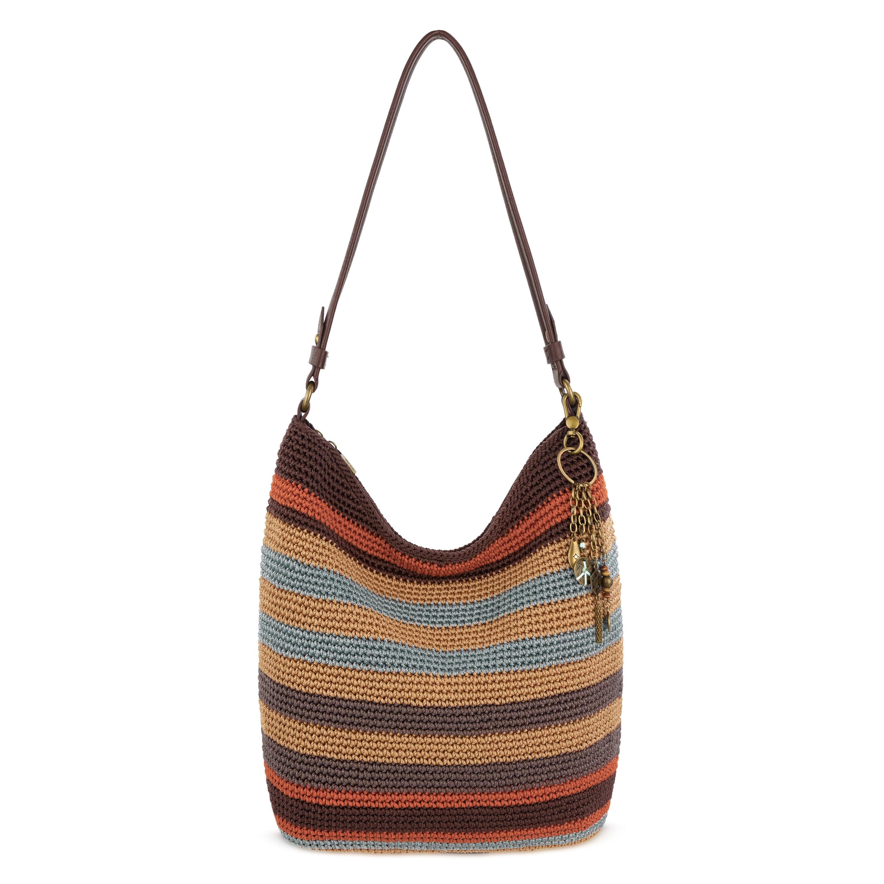 The Sak Sequoia Hobo - Hand Crochet - Harvest Stripe