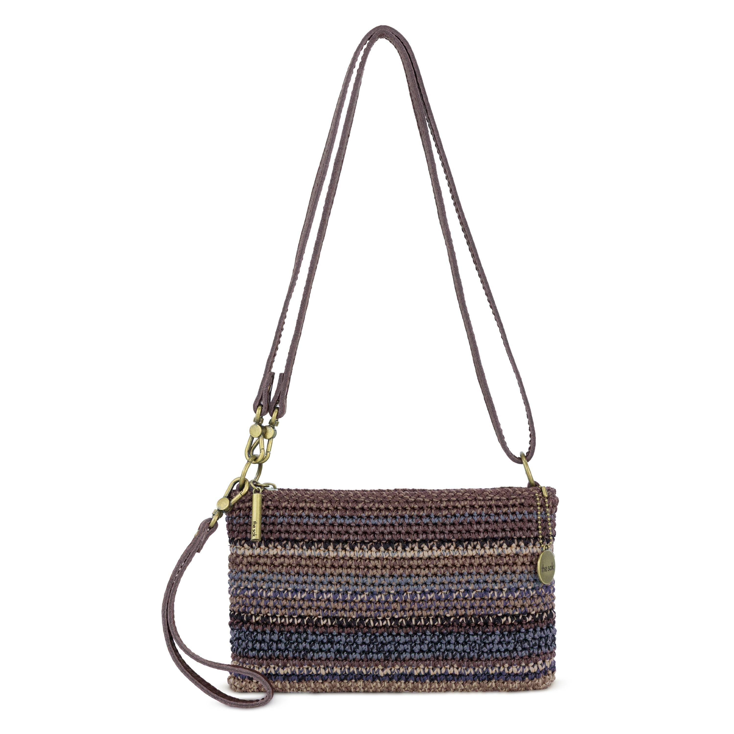 The Sak Vita Convertible Wristlet - Hand Crochet - Aspen Stripe