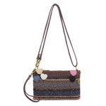 The Sak Vita Convertible Wristlet - Hand Crochet - Aspen Stripe