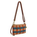The Sak Vita Convertible Wristlet - Hand Crochet - Autumn Check