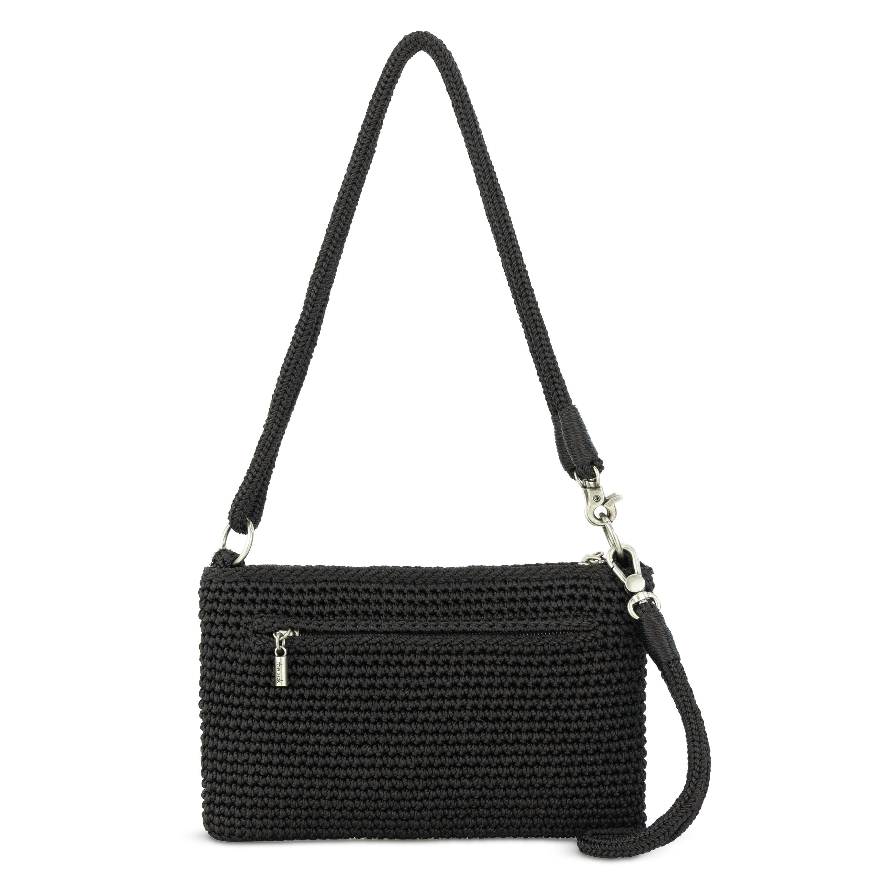 The Sak Vita Convertible Wristlet - Hand Crochet - Black