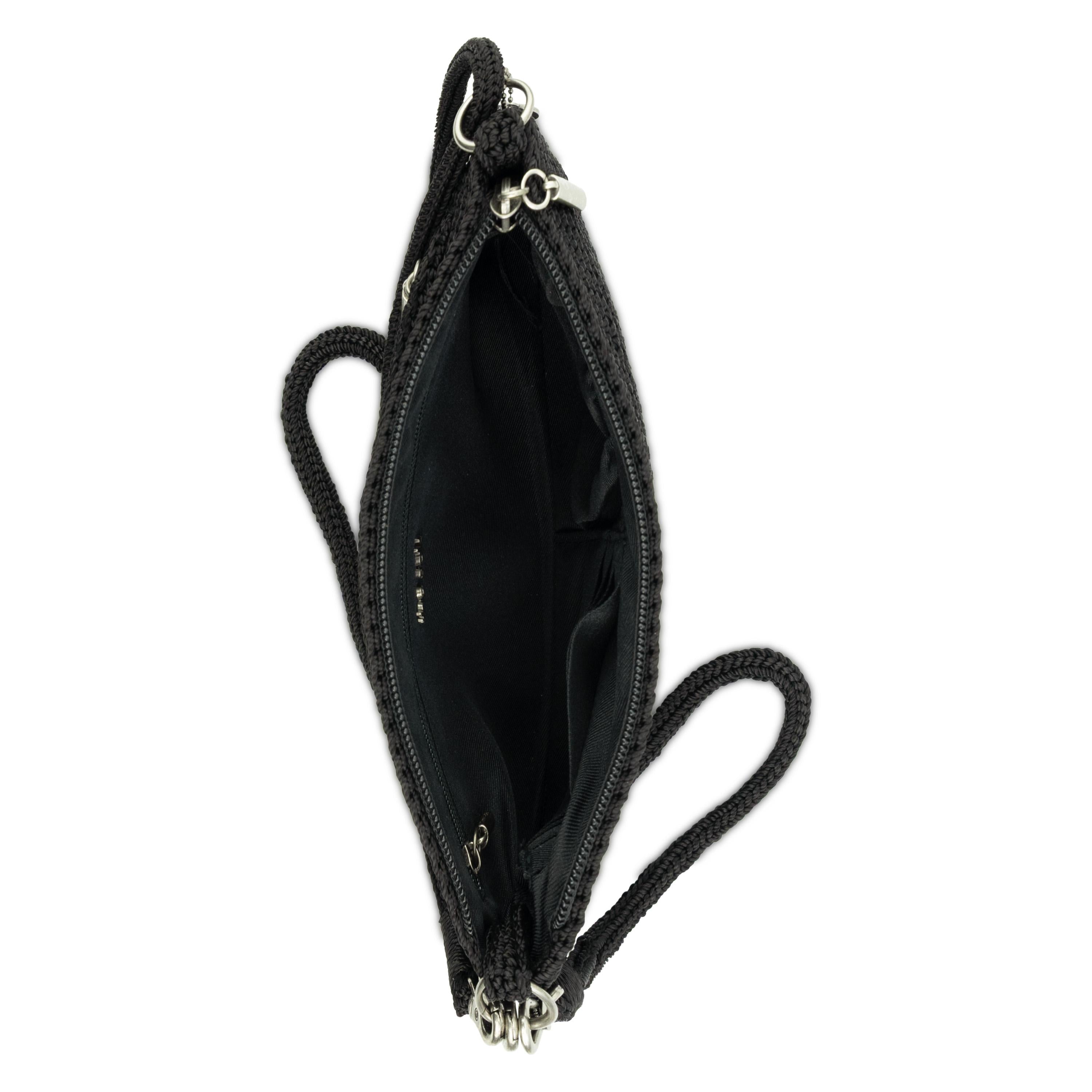 The Sak Vita Convertible Wristlet - Hand Crochet - Black