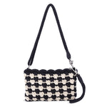 The Sak Vita Convertible Wristlet - Hand Crochet - Black Ecru Shell
