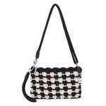The Sak Vita Convertible Wristlet - Hand Crochet - Black Ecru Shell