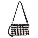 The Sak Vita Convertible Wristlet - Hand Crochet - Black Ecru Shell