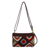 The Sak Vita Convertible Wristlet - Hand Crochet - Walnut Patch