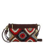 The Sak Vita Convertible Wristlet - Hand Crochet - Walnut Patch