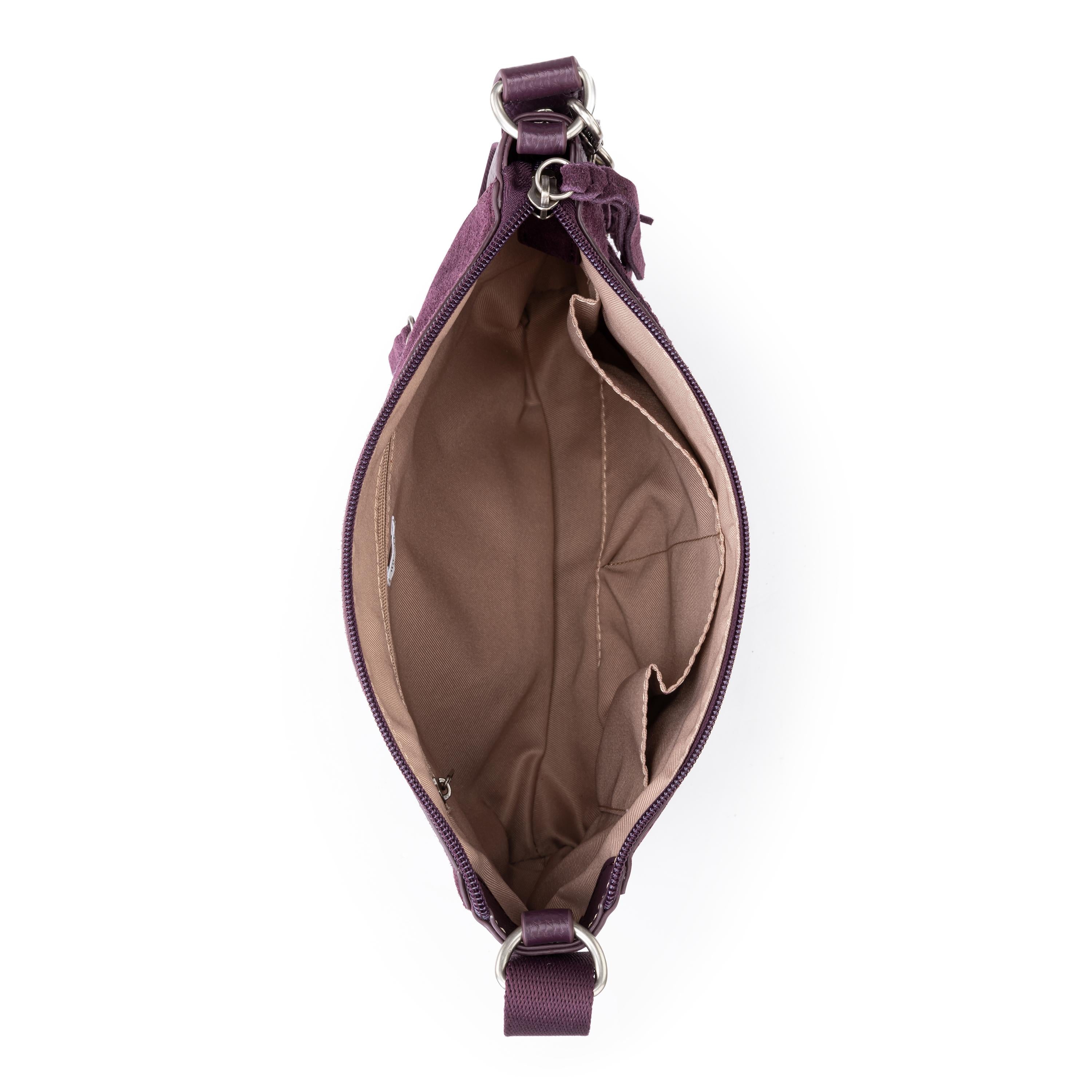 The Sak Alameda Crossbody - Leather - Aubergine Suede