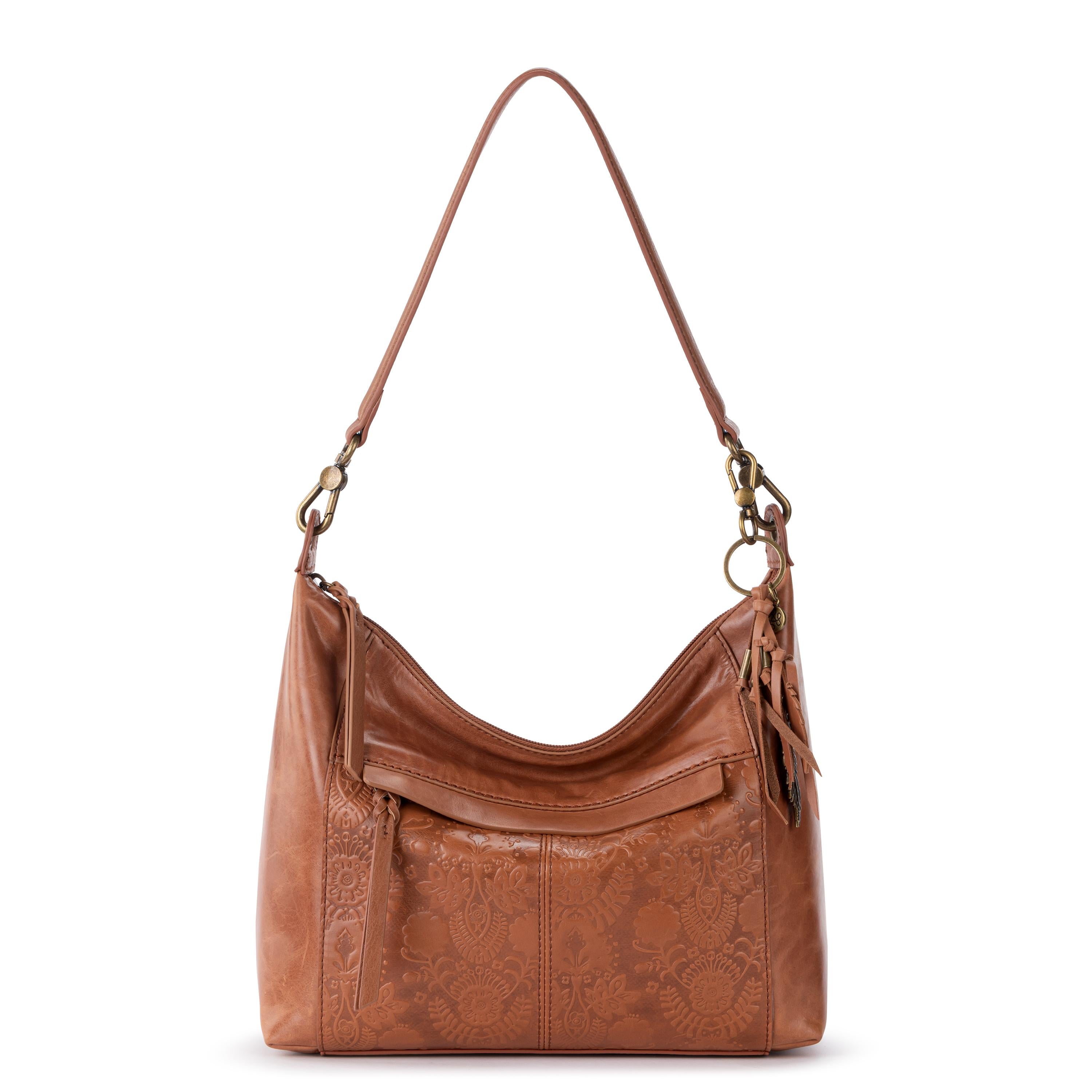 The Sak Alameda Hobo - Leather - Tobacco Floral Embossed