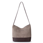 The Sak De Young Hobo - Leather - Mushroom Suede Block