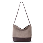 The Sak De Young Hobo - Leather - Mushroom Suede Block