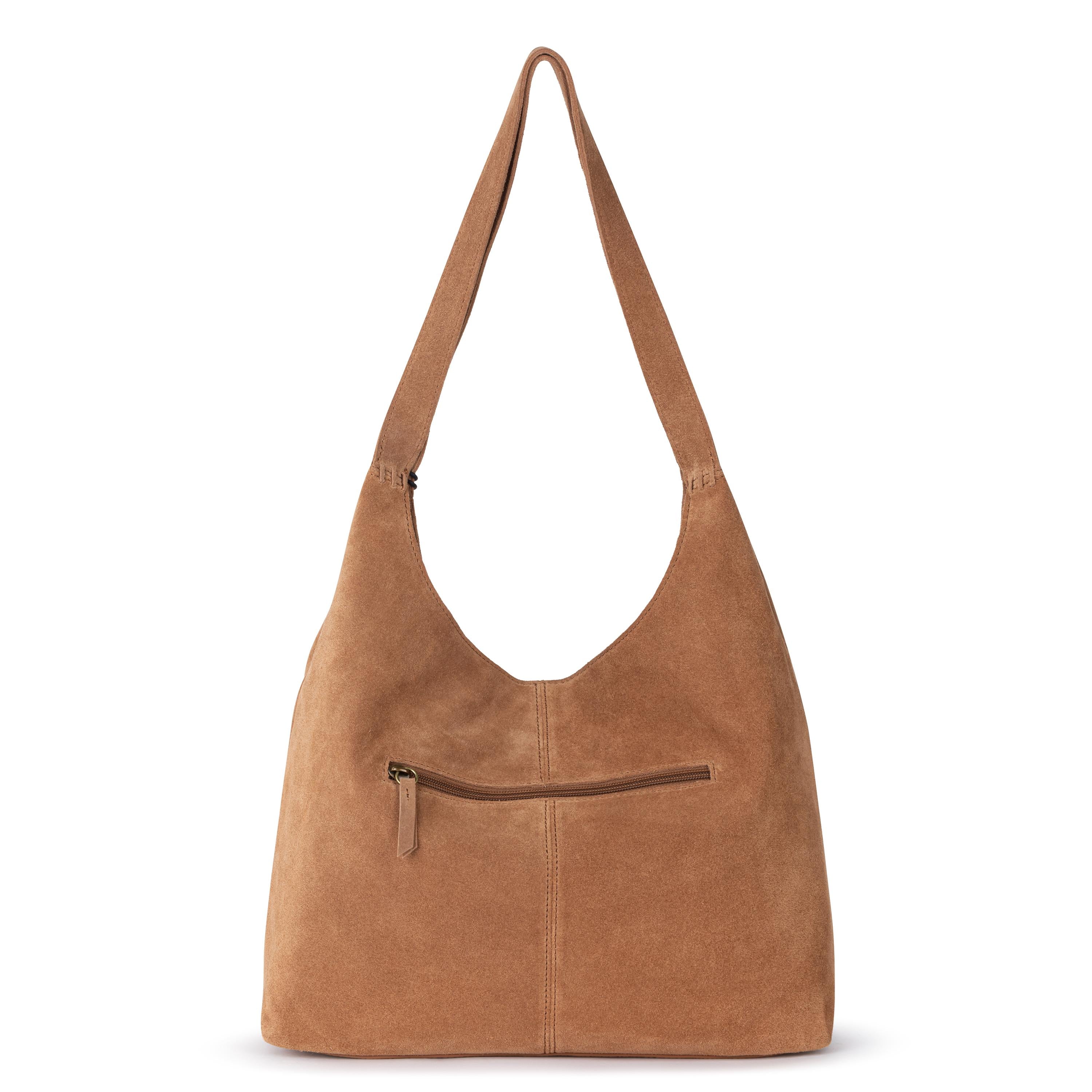 The Sak Huntley Hobo - Leather - Tan Suede Whimsy Floral Embroidery