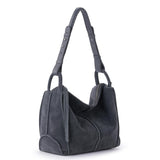 The Sak Los Feliz Hobo - Leather - Storm Grey Suede