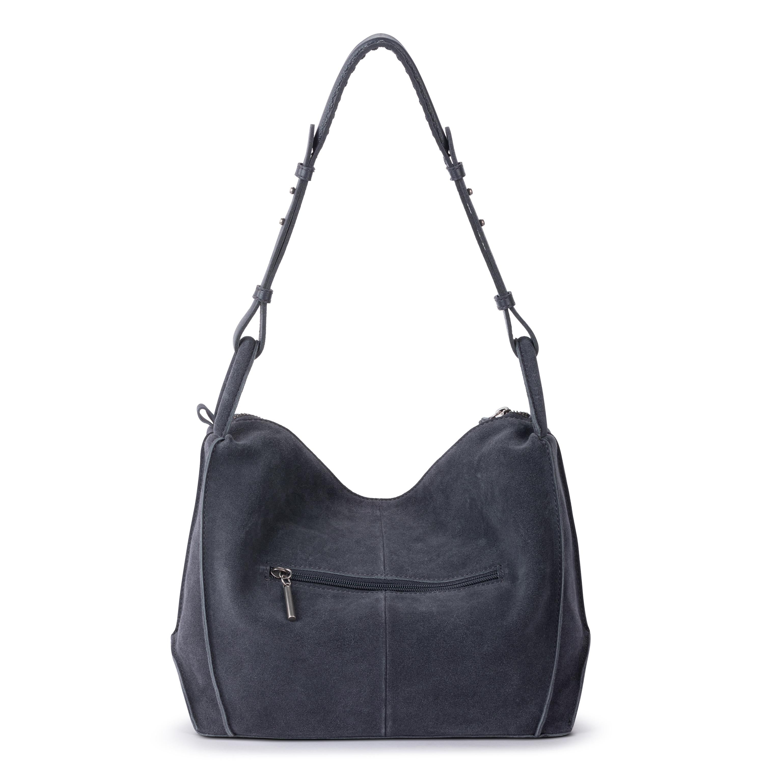 The Sak Los Feliz Hobo - Leather - Storm Grey Suede